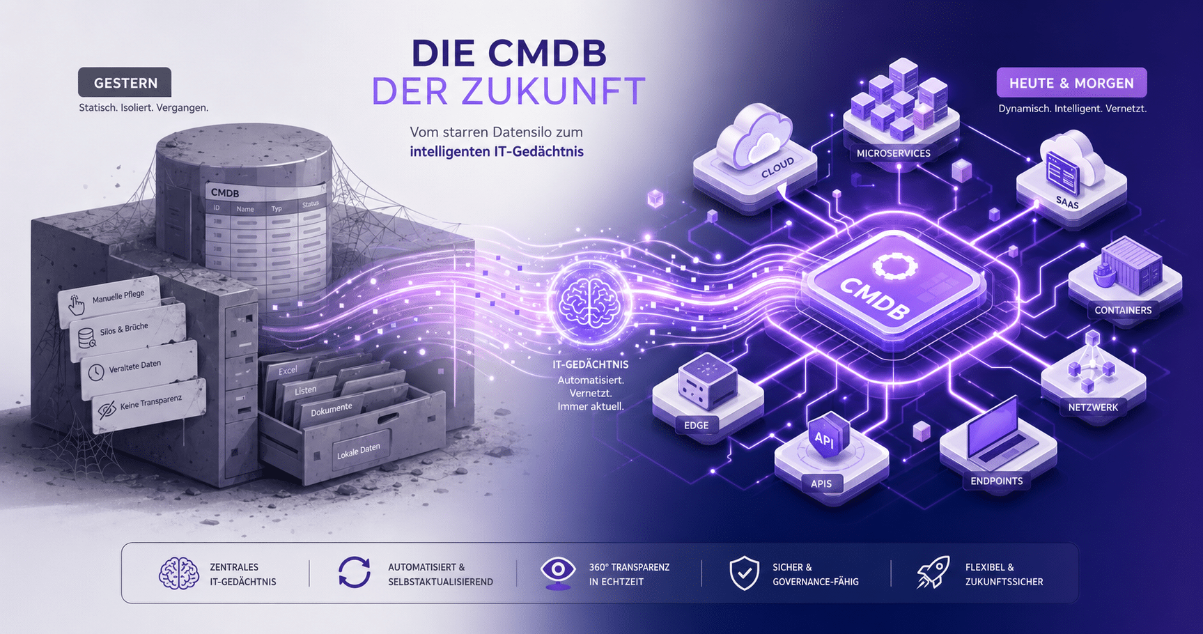 Die CMDB der Zukunft: Von der statischen Tabelle zum dynamischen IT-Gedächtnis